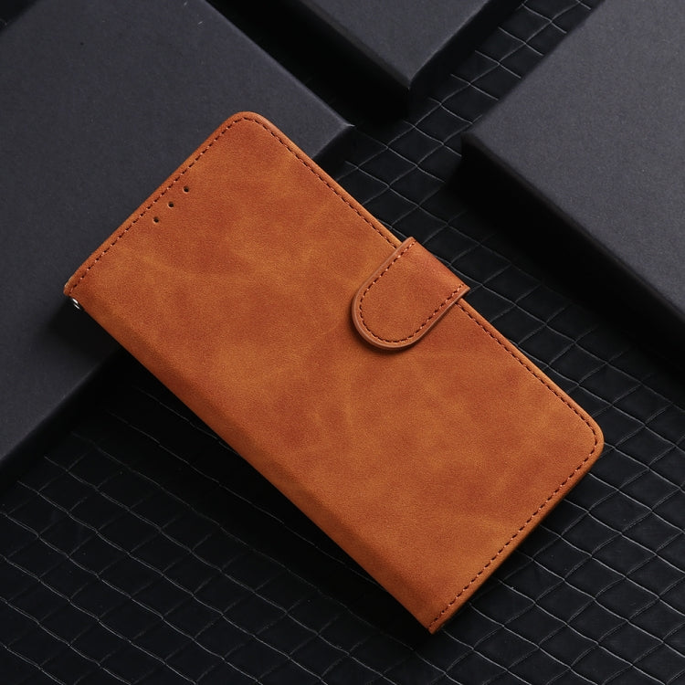 For Blackview BV7100 Skin Feel Magnetic Flip Leather Phone Case(Brown) - More Brand by PMC TechLife | Online Shopping South Africa | PMC TechLife | Buy Now Pay Later Mobicred