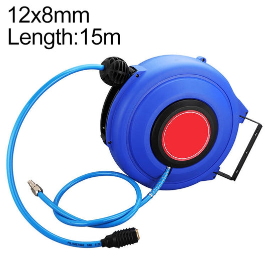 LAIZE Automatic Retractable Air Hose Reel Pneumatic PU Tube, Specification:12x8mm, 15m - PU Air Pipe by LAIZE | Online Shopping South Africa | PMC Jewellery | Buy Now Pay Later Mobicred