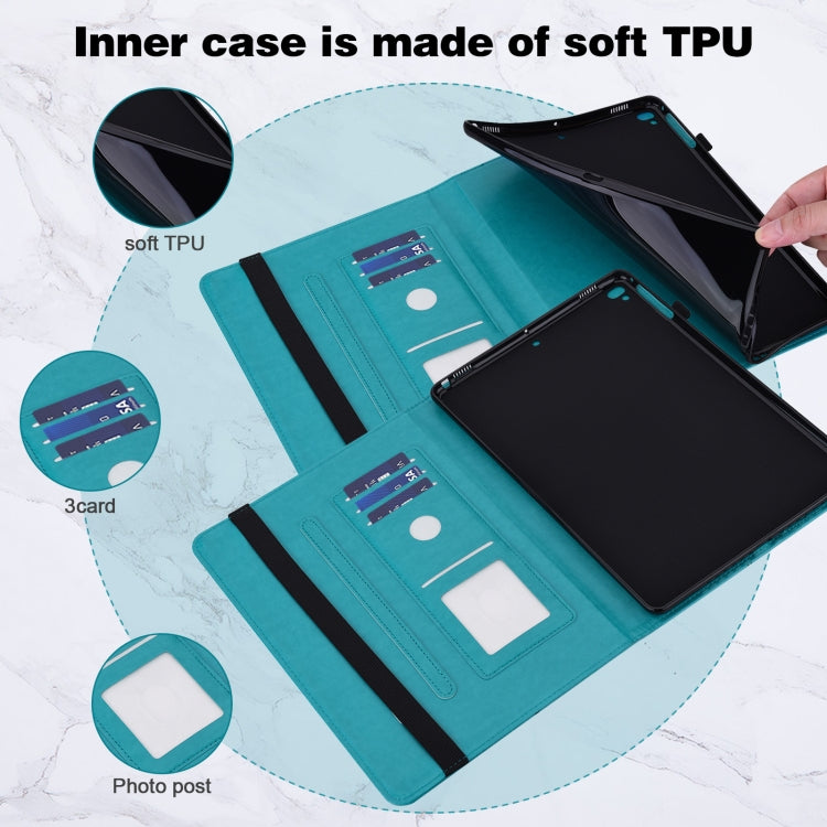 For Realme Pad X Embossed Butterfly Pattern Leather Tablet Case(Blue) - Realme by PMC TechLife | Online Shopping South Africa | PMC TechLife | Buy Now Pay Later Mobicred