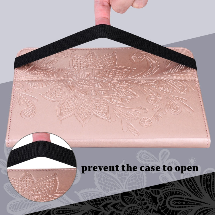 For Realme Pad X Lace Flower Embossing Pattern Leather Tablet Case(Pink) - Realme by PMC TechLife | Online Shopping South Africa | PMC TechLife | Buy Now Pay Later Mobicred