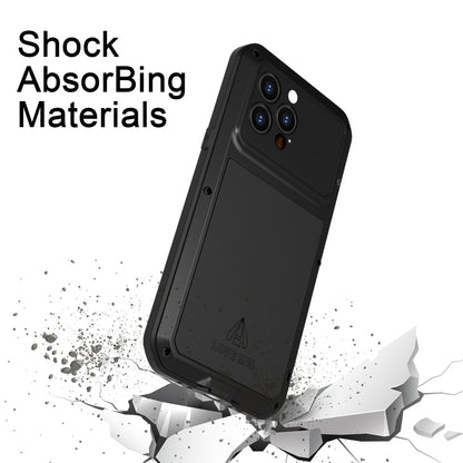 For iPhone 14 Pro LOVE MEI Metal Shockproof Life Waterproof Dustproof Phone Case(Yellow) - iPhone 14 Pro Cases by LOVE MEI | Online Shopping South Africa | PMC Jewellery