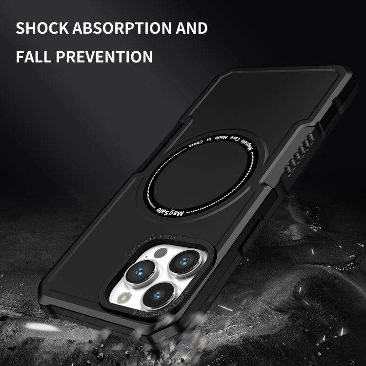 For iPhone 11 Pro Max MagSafe Shockproof Armor Phone Case(Black) - iPhone 11 Pro Max Cases by PMC Jewellery | Online Shopping South Africa | PMC Jewellery