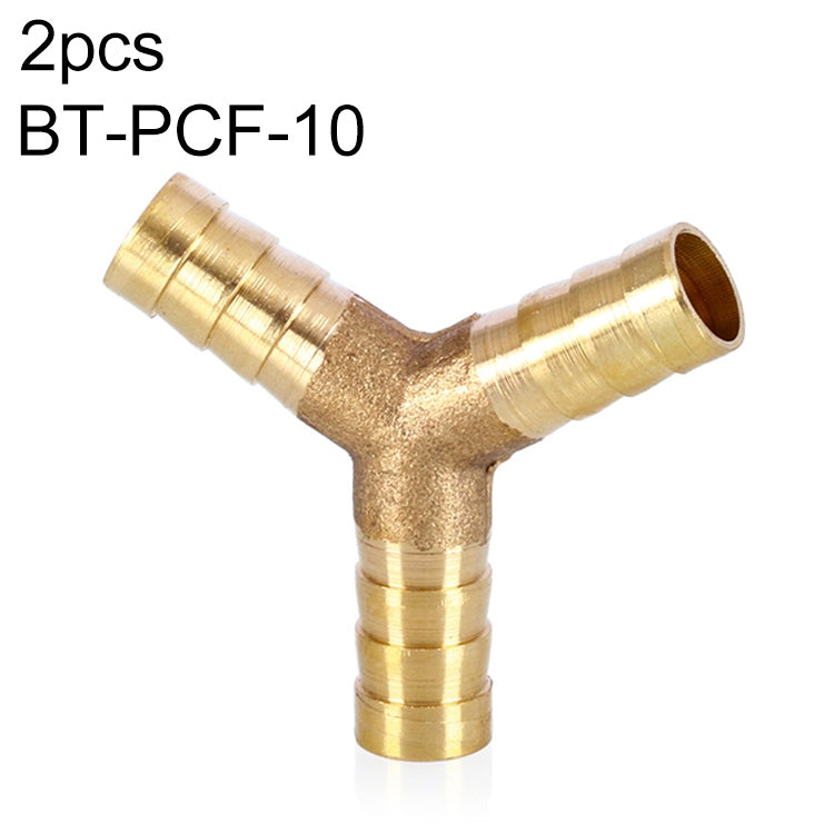 LAIZE 2pcs Pagoda Y-type Three Way Pneumatic Components, Caliber:10mm - Interface Series by LAIZE | Online Shopping South Africa | PMC TechLife | Buy Now Pay Later Mobicred