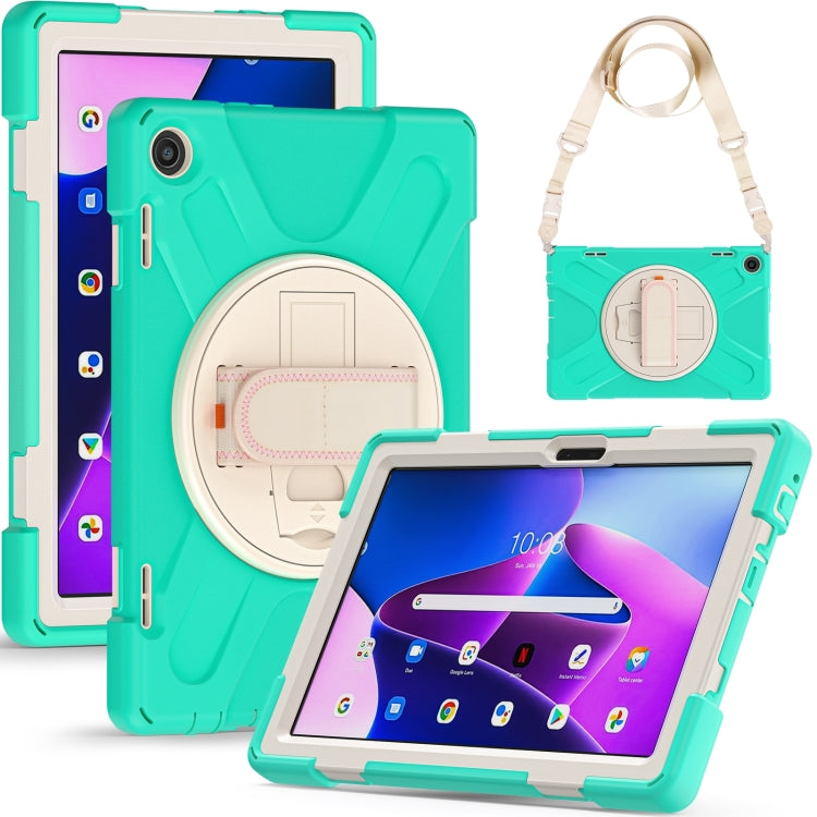 For Lenovo Tab M10 10.1 3rd Gen Silicone + PC Protective Tablet Case(Mint Green) - Lenovo by PMC Jewellery | Online Shopping South Africa | PMC Jewellery | Buy Now Pay Later Mobicred