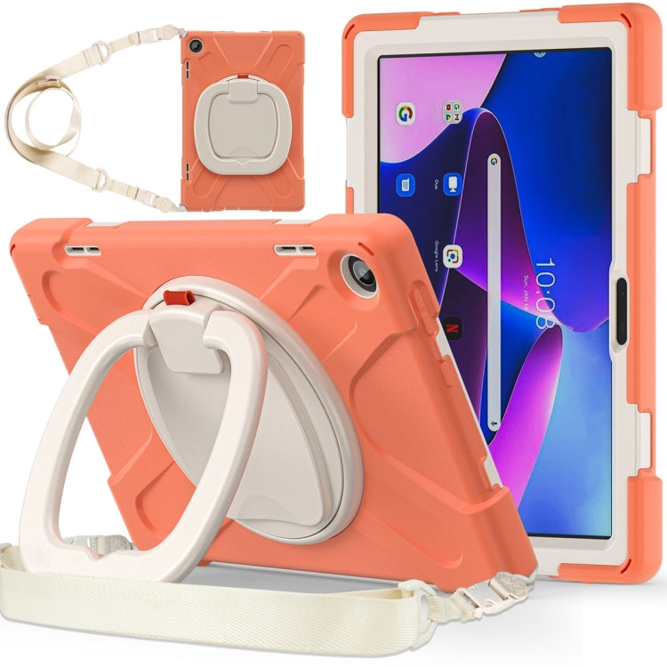 For Lenovo Tab M10 10.1 3rd Gen Silicone + PC Protective Tablet Case(Orange) - Lenovo by PMC TechLife | Online Shopping South Africa | PMC TechLife | Buy Now Pay Later Mobicred