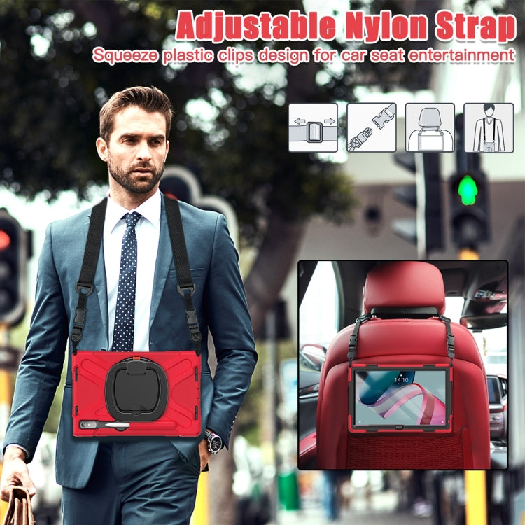 For Lenovo Pad Pro 2022 11.2 inch Silicone + PC Protective Tablet Case(Red) - Lenovo by PMC TechLife | Online Shopping South Africa | PMC TechLife | Buy Now Pay Later Mobicred
