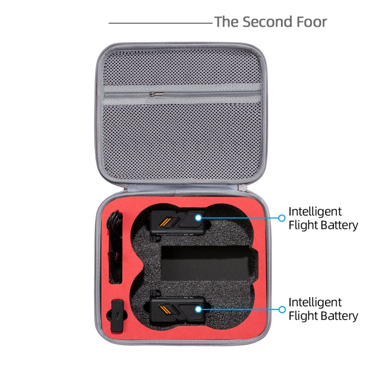 For DJI Avata Drone Body Square Shockproof Hard Case Carrying Storage Bag, Size: 27 x 23 x 10cm(Grey + Black Liner) - Cases & Bags by PMC Jewellery | Online Shopping South Africa | PMC Jewellery | Buy Now Pay Later Mobicred