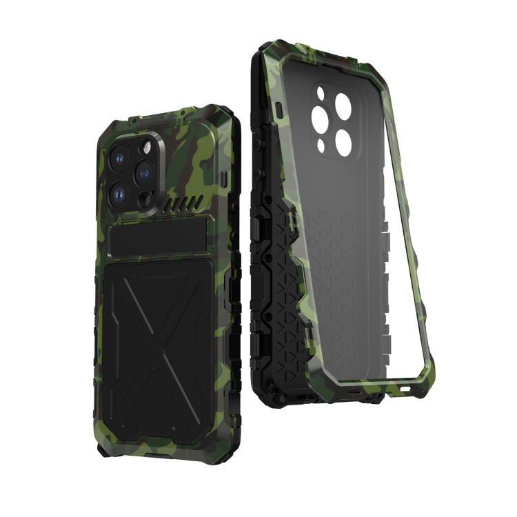 For iPhone 14 Pro R-JUST Life Waterproof Dustproof Shockproof Phone Case(Green) - iPhone 14 Pro Cases by R-JUST | Online Shopping South Africa | PMC Jewellery | Buy Now Pay Later Mobicred