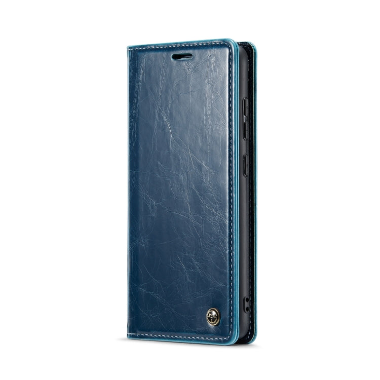 For Samsung Galaxy A52 CaseMe 003 Crazy Horse Texture Leather Phone Case(Blue) - Galaxy Phone Cases by CaseMe | Online Shopping South Africa | PMC Jewellery | Buy Now Pay Later Mobicred