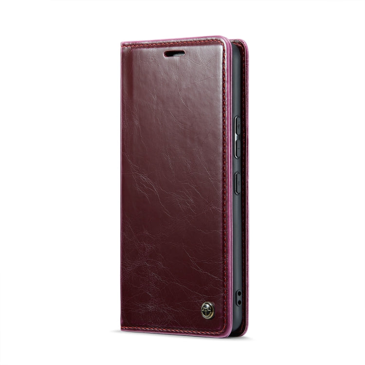 For Samsung Galaxy A53 CaseMe 003 Crazy Horse Texture Leather Phone Case(Wine Red) - Galaxy Phone Cases by CaseMe | Online Shopping South Africa | PMC Jewellery | Buy Now Pay Later Mobicred