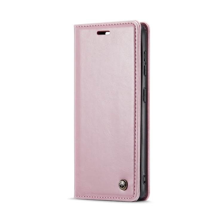 For Samsung Galaxy S21+ 5G CaseMe 003 Crazy Horse Texture Leather Phone Case(Rose Gold) - Galaxy S21+ 5G Cases by CaseMe | Online Shopping South Africa | PMC Jewellery | Buy Now Pay Later Mobicred