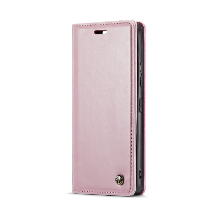 For Samsung Galaxy S22+ 5G CaseMe 003 Crazy Horse Texture Leather Phone Case(Rose Gold) - Galaxy S22+ 5G Cases by CaseMe | Online Shopping South Africa | PMC Jewellery | Buy Now Pay Later Mobicred