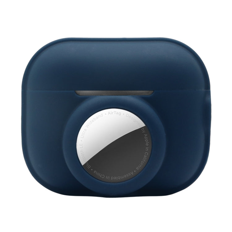 For AirPods Pro 2 / AirTag 2 in 1 Shockproof Full Coverage Silicone Protective Case(Dark Blue) - For AirPods Pro 2 by PMC Jewellery | Online Shopping South Africa | PMC Jewellery | Buy Now Pay Later Mobicred