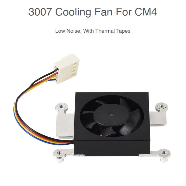 Waveshare Dedicated 3007 Cooling Fan for Raspberry Pi Compute Module 4 CM4, Power Supply:12V - Other Accessories by WAVESHARE | Online Shopping South Africa | PMC Jewellery | Buy Now Pay Later Mobicred