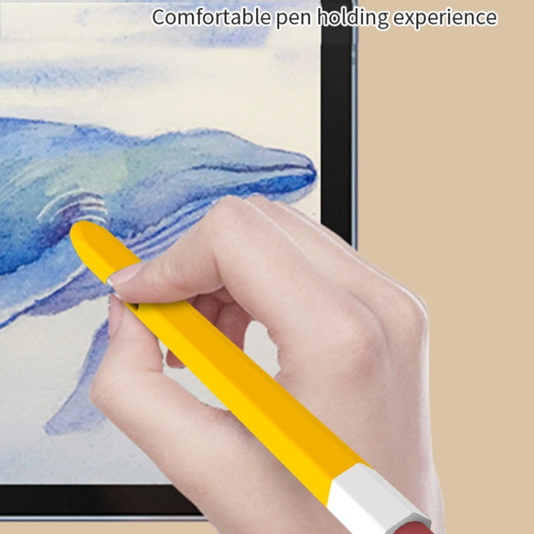 For Samsung Galaxy Tab S6 Lite P610/P615 LOVE MEI Soft Silicone Stylus Pen Protective Case(Yellow) - Pencil Accessories by LOVE MEI | Online Shopping South Africa | PMC Jewellery