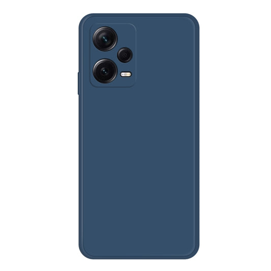 For Xiaomi Redmi Note 12 Pro+ China Imitation Liquid Silicone Straight Edge Phone Case(Blue) - Note 12 Pro+ Cases by PMC Jewellery | Online Shopping South Africa | PMC Jewellery