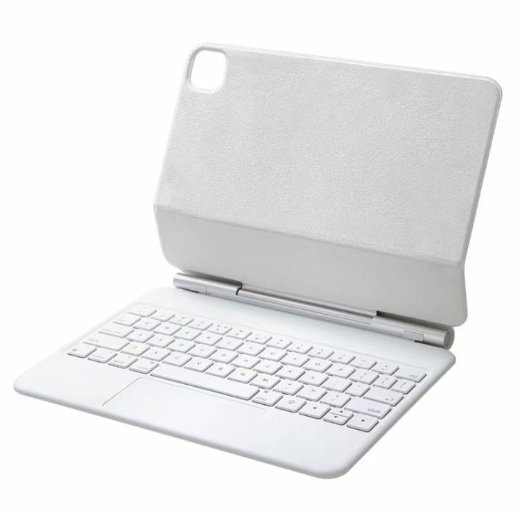 For iPad Pro 11 inch 2021/2020/2018 P11 Bluetooth Keyboard Leather Case with Touch Pad(White) - For iPad Pro by PMC Jewellery | Online Shopping South Africa | PMC Jewellery