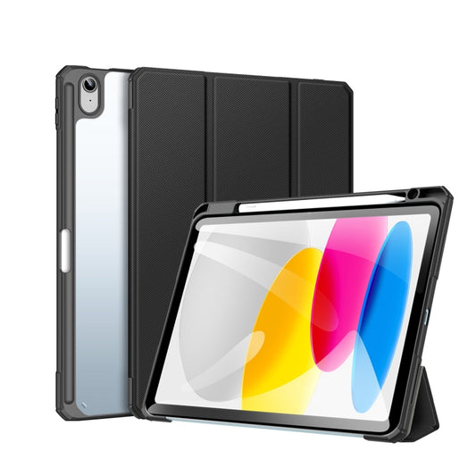 For iPad 2025 / 2022 DUX DUCIS TOBY Series Antiskid Leather Smart Tablet Case(Black) - iPad 2025 / 2022 Cases by DUX DUCIS | Online Shopping South Africa | PMC Jewellery | Buy Now Pay Later Mobicred