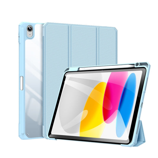 For iPad 2025 / 2022 DUX DUCIS TOBY Series Antiskid Leather Smart Tablet Case(Blue) - iPad 2025 / 2022 Cases by DUX DUCIS | Online Shopping South Africa | PMC Jewellery | Buy Now Pay Later Mobicred