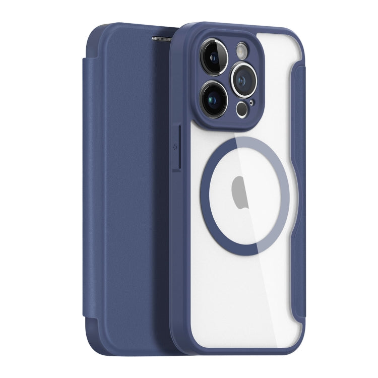 For iPhone 14 Pro Max DUX DUCIS Skin X Pro Series Magsafe PC + TPU Phone Leather Case (Blue) - iPhone 14 Pro Max Cases by DUX DUCIS | Online Shopping South Africa | PMC Jewellery | Buy Now Pay Later Mobicred