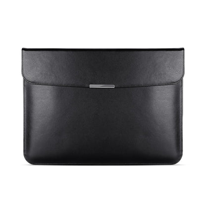 For 15 / 15.4 / 16 inch Laptop Ultra-thin Leather Laptop Sleeve(Black) - 15.6 - 17 inch by PMC Jewellery | Online Shopping South Africa | PMC Jewellery | Buy Now Pay Later Mobicred