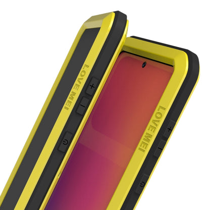 For Galaxy A71 LOVE MEI Metal Shockproof Waterproof Dustproof Protective Case(Yellow) - Galaxy Phone Cases by LOVE MEI | Online Shopping South Africa | PMC Jewellery