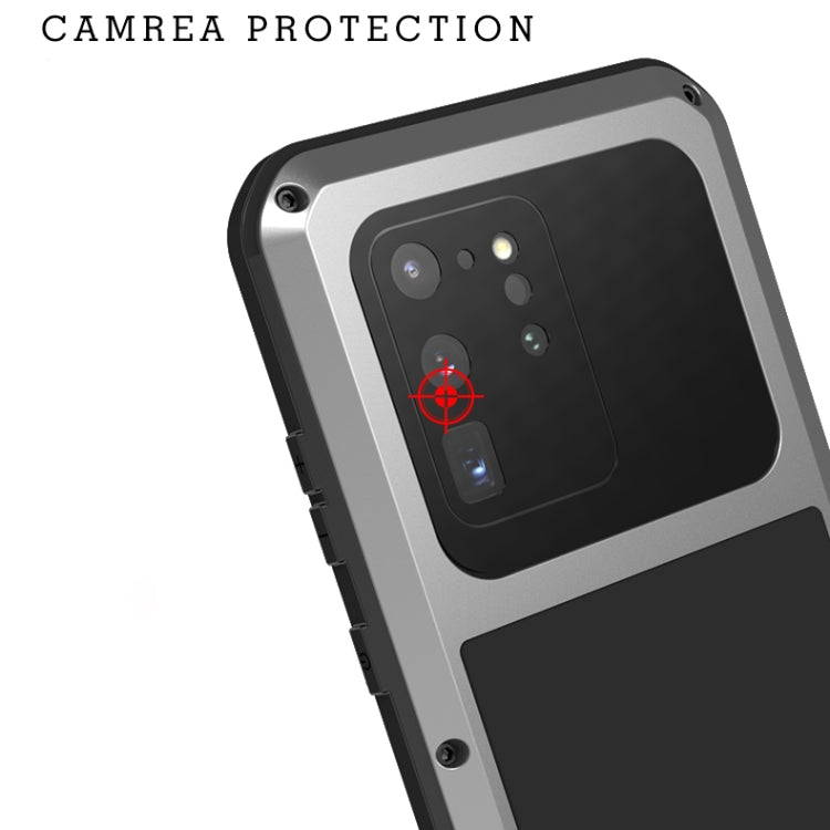 For Galaxy S20 Ultra LOVE MEI Metal Shockproof Waterproof Dustproof Protective Case(White) - Galaxy Phone Cases by LOVE MEI | Online Shopping South Africa | PMC Jewellery