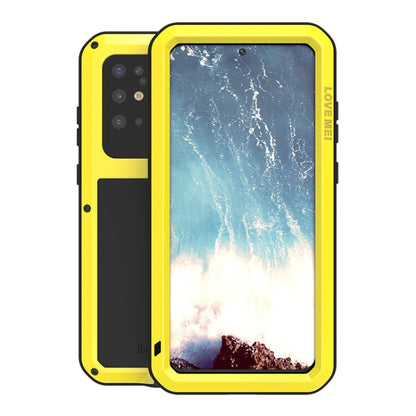 For Galaxy S20 Plus LOVE MEI Metal Shockproof Waterproof Dustproof Protective Case(Yellow) - Galaxy Phone Cases by LOVE MEI | Online Shopping South Africa | PMC Jewellery