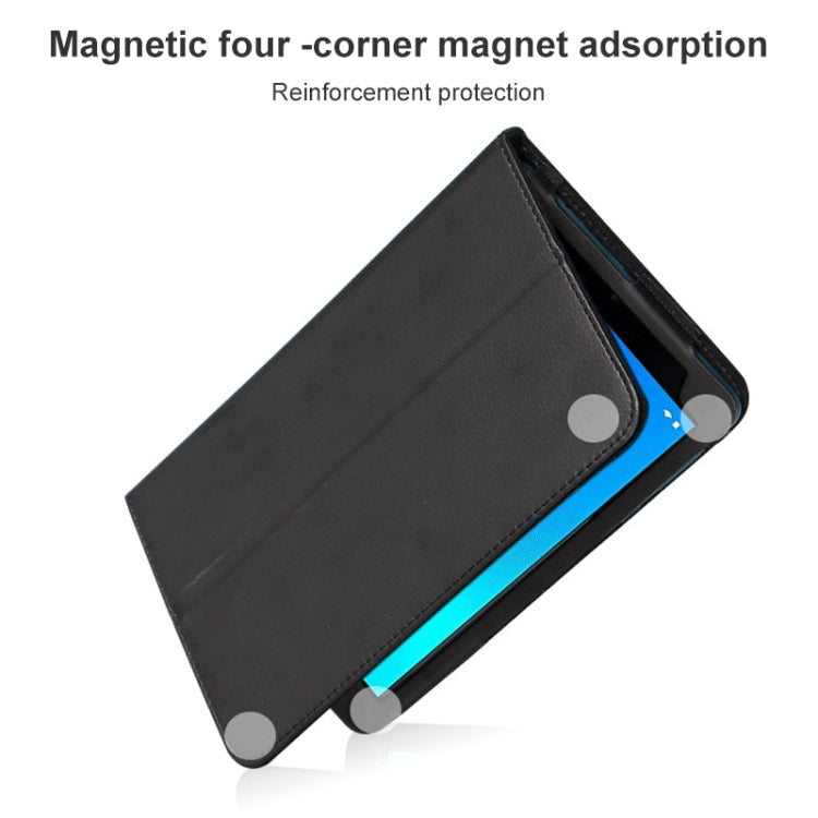 For TCL Tab 8 Litchi Texture Tablet Leather Case with Holder(Black) - Others by PMC TechLife | Online Shopping South Africa | PMC TechLife | Buy Now Pay Later Mobicred