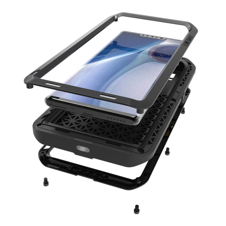 For Huawei Mate 30 Pro LOVE MEI Metal Shockproof Waterproof Dustproof Protective Case(Black) - free shipping - PMC TechLife - Order now!