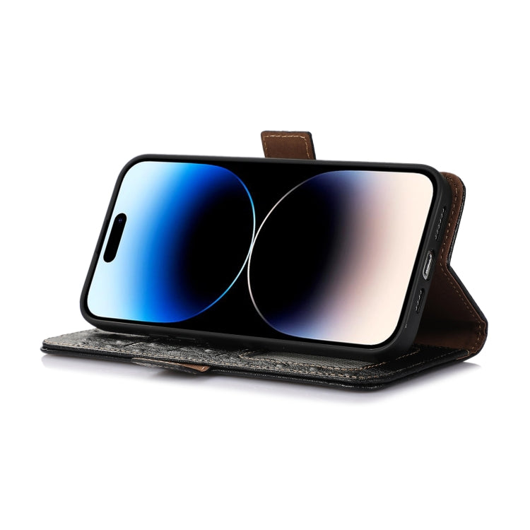 For Nokia X30 5G Ostrich Pattern Genuine Leather RFID Phone Case(Black) - Nokia Cases by PMC TechLife | Online Shopping South Africa | PMC TechLife | Buy Now Pay Later Mobicred
