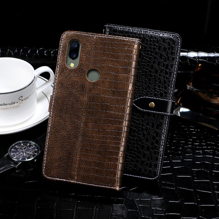 For UMIDIGI A3S idewei Crocodile Texture Horizontal Flip Leather Case with Holder & Card Slots & Wallet(Black) - More Brand by idewei | Online Shopping South Africa | PMC Jewellery | Buy Now Pay Later Mobicred