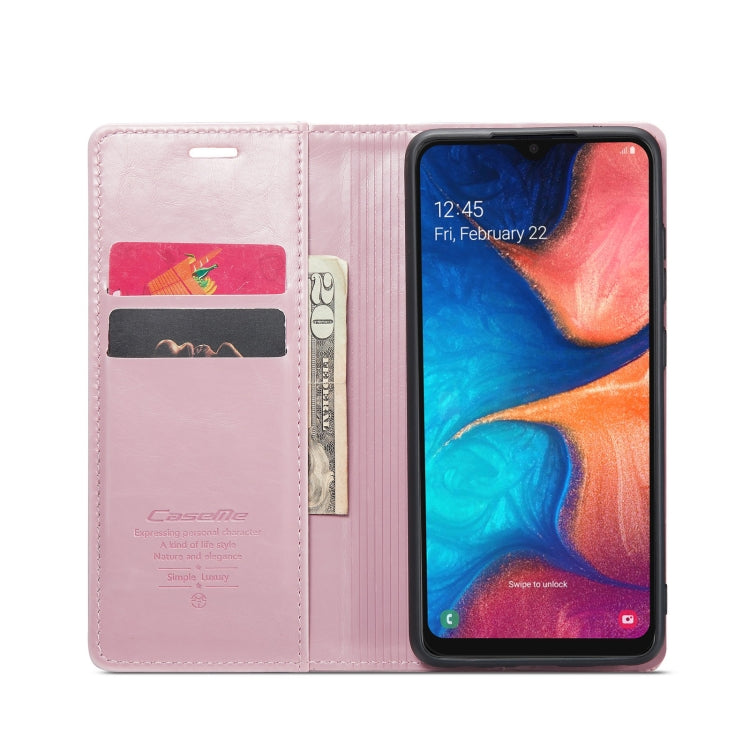 For Samsung Galaxy A20／A30／M10S CaseMe 003 Crazy Horse Texture Leather Phone Case(Rose Gold) - Galaxy Phone Cases by CaseMe | Online Shopping South Africa | PMC Jewellery | Buy Now Pay Later Mobicred