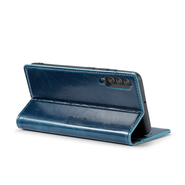 For Samsung Galaxy A30s／A50s／A50 CaseMe 003 Crazy Horse Texture Leather Phone Case(Blue) - Galaxy Phone Cases by CaseMe | Online Shopping South Africa | PMC Jewellery | Buy Now Pay Later Mobicred