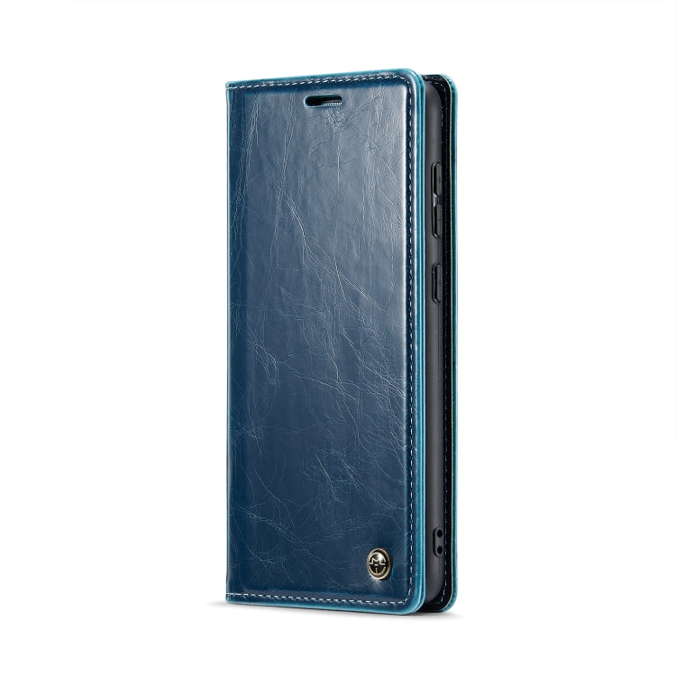 For Samsung Galaxy A51 4G/M40S CaseMe 003 Crazy Horse Texture Leather Phone Case(Blue) - Galaxy Phone Cases by CaseMe | Online Shopping South Africa | PMC Jewellery | Buy Now Pay Later Mobicred