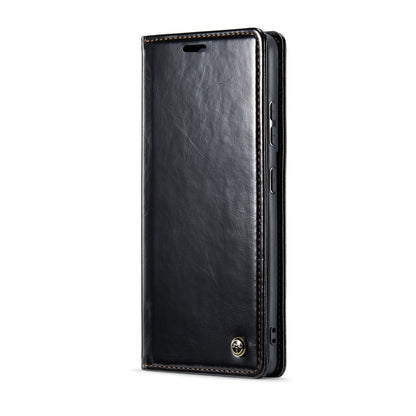 For Samsung Galaxy S21 Ultra 5G CaseMe 003 Crazy Horse Texture Leather Phone Case(Black) - Galaxy S21 Ultra 5G Cases by CaseMe | Online Shopping South Africa | PMC Jewellery | Buy Now Pay Later Mobicred