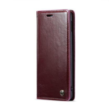 For Samsung Galaxy S10e CaseMe 003 Crazy Horse Texture Leather Phone Case(Wine Red) - Galaxy Phone Cases by CaseMe | Online Shopping South Africa | PMC Jewellery | Buy Now Pay Later Mobicred