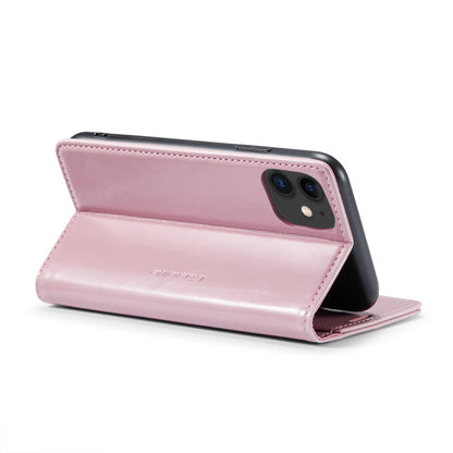 For iPhone 11 CaseMe 003 Crazy Horse Texture Leather Phone Case(Rose Gold) - iPhone 11 Cases by CaseMe | Online Shopping South Africa | PMC Jewellery | Buy Now Pay Later Mobicred