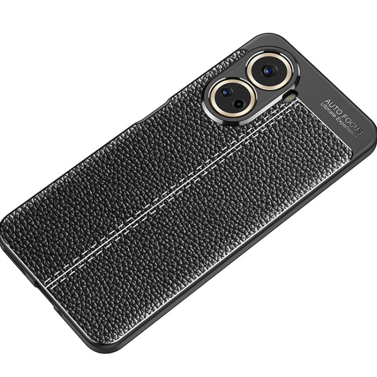 For Huawei nova 10 SE Litchi Texture Shockproof TPU Phone Case(Black) - Huawei Cases by PMC Jewellery | Online Shopping South Africa | PMC Jewellery