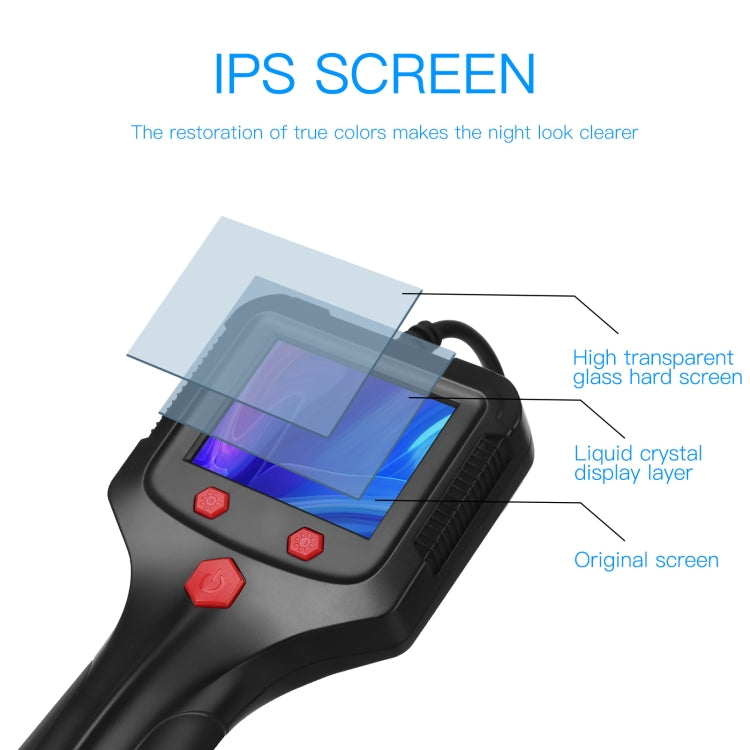 P100 8mm 2.4 inch HD Handheld Endoscope Hardlinewith with LCD Screen, Length:20m -  by PMC TechLife | Online Shopping South Africa | PMC TechLife | Buy Now Pay Later Mobicred