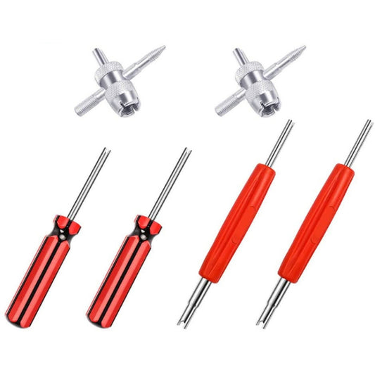 6 in 1 Tire Valve Core Removal and Installation Tool - Hand Tool Sets by PMC Jewellery | Online Shopping South Africa | PMC Jewellery | Buy Now Pay Later Mobicred