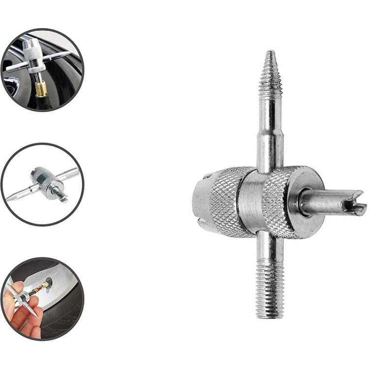 6 in 1 Tire Valve Core Removal and Installation Tool - Hand Tool Sets by PMC Jewellery | Online Shopping South Africa | PMC Jewellery | Buy Now Pay Later Mobicred