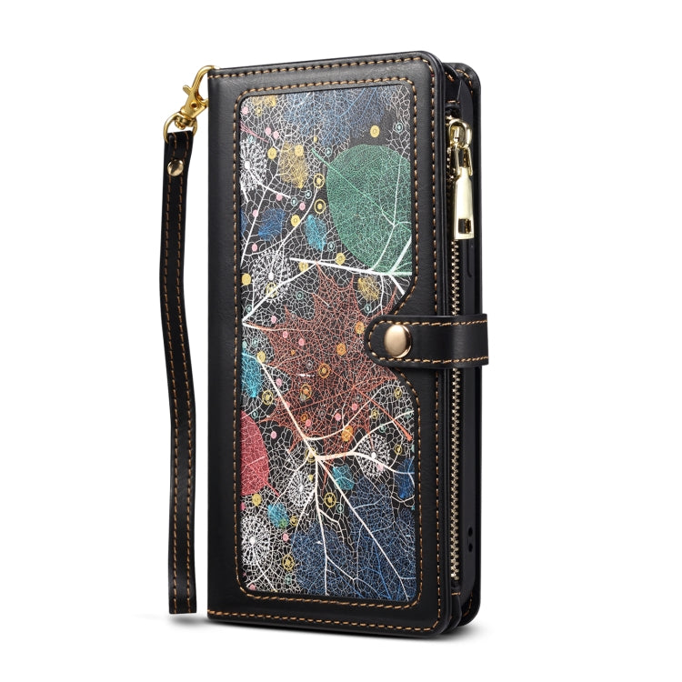 For Google Pixel 6 Pro ESEBLE Star Series Lanyard Zipper Wallet RFID Leather Case(Black) - Google Cases by ESEBLE | Online Shopping South Africa | PMC TechLife | Buy Now Pay Later Mobicred