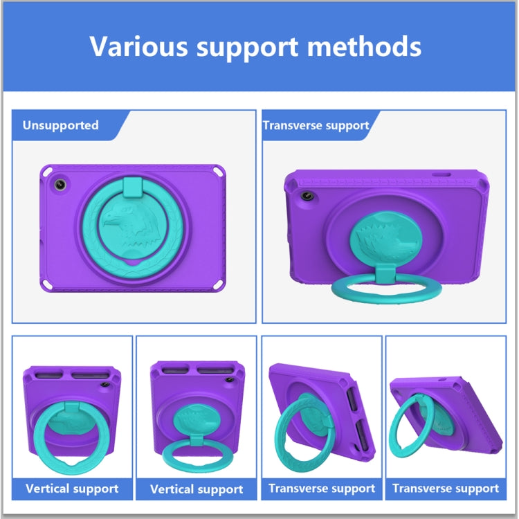 For Amazon Kindle Fire HD7 2022 EVA + PC Shockproof Tablet Case with Waterproof Frame(Purple) - Amazon by PMC TechLife | Online Shopping South Africa | PMC TechLife | Buy Now Pay Later Mobicred