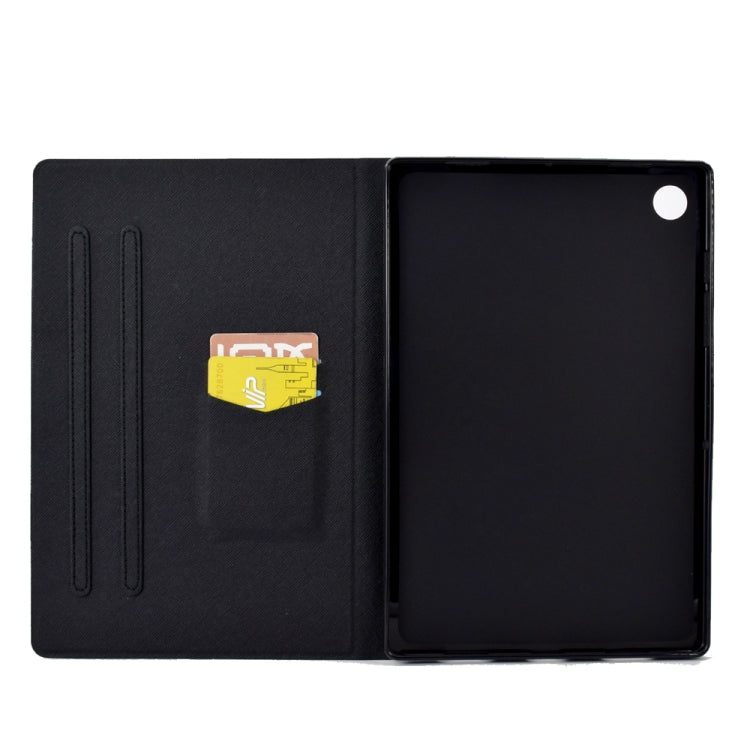 For Lenovo Tab M10 Plus 3rd Gen Electric Pressed TPU Smart Leather Tablet Case(Blue Butterfly) - Lenovo by PMC TechLife | Online Shopping South Africa | PMC TechLife | Buy Now Pay Later Mobicred