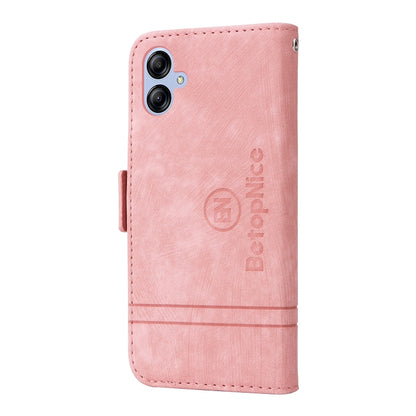 For Samsung Galaxy A04e BETOPNICE Dual-side Buckle Leather Phone Case(Pink) - Galaxy Phone Cases by BETOPNICE | Online Shopping South Africa | PMC Jewellery | Buy Now Pay Later Mobicred