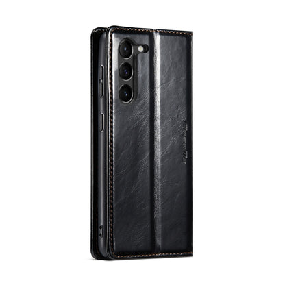 For Samsung Galaxy S23 5G CaseMe 003 Crazy Horse Texture Leather Phone Case(Black) - Galaxy S23 5G Cases by CaseMe | Online Shopping South Africa | PMC Jewellery | Buy Now Pay Later Mobicred