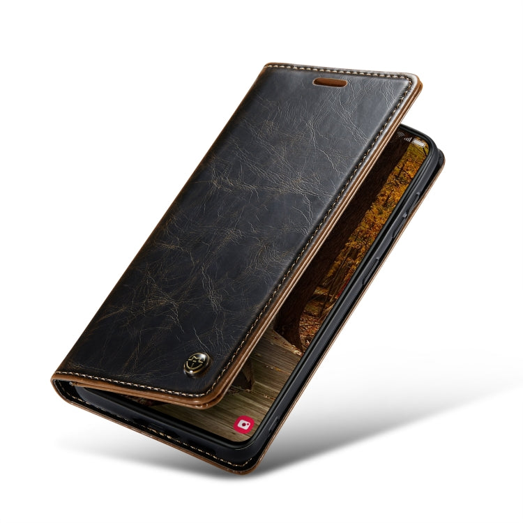 For Samsung Galaxy S23 5G CaseMe 003 Crazy Horse Texture Leather Phone Case(Coffee) - Galaxy S23 5G Cases by CaseMe | Online Shopping South Africa | PMC Jewellery | Buy Now Pay Later Mobicred