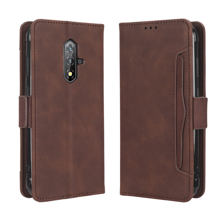 For Blackview BV5200 Skin Feel Calf Texture Card Slots Leather Phone Case(Brown) - More Brand by PMC Jewellery | Online Shopping South Africa | PMC Jewellery | Buy Now Pay Later Mobicred