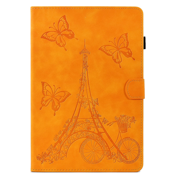 For Huawei MatePad T 10s Tower Embossed Leather Tablet Case(Khaki) - Huawei by PMC TechLife | Online Shopping South Africa | PMC TechLife | Buy Now Pay Later Mobicred